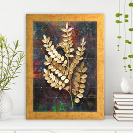 Wallity Cuadro decorativo enmarcado en MDF Multicolor 24 x 29 cm
